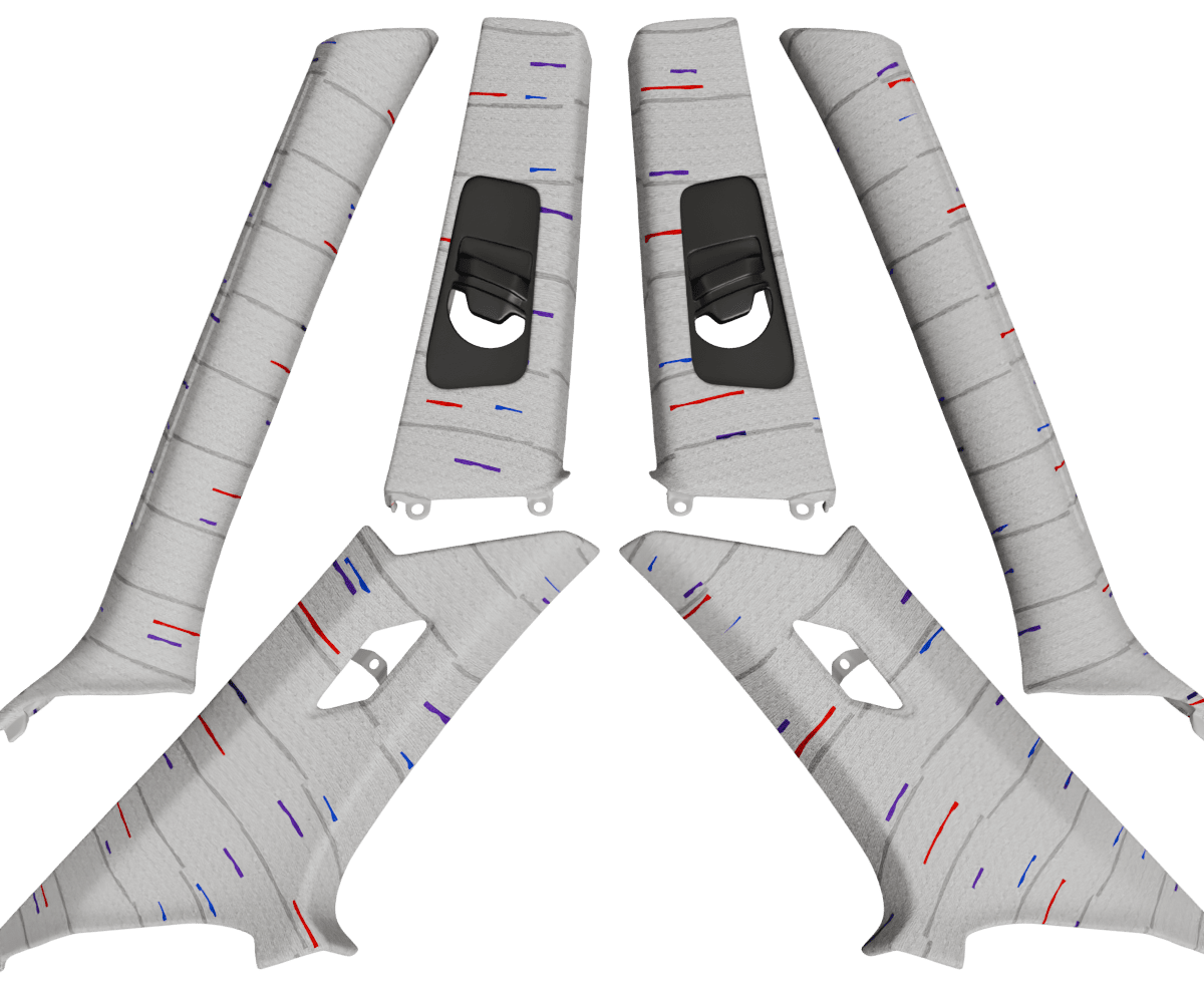 1999-2006 BMW 3-SERIES E46 COUPE PILLARS