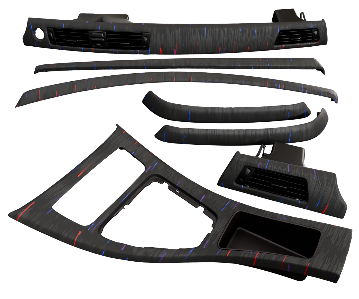 2006-2013 BMW 3-SERIES E90 WOOD TRIM NON-M NON-IDRIVE