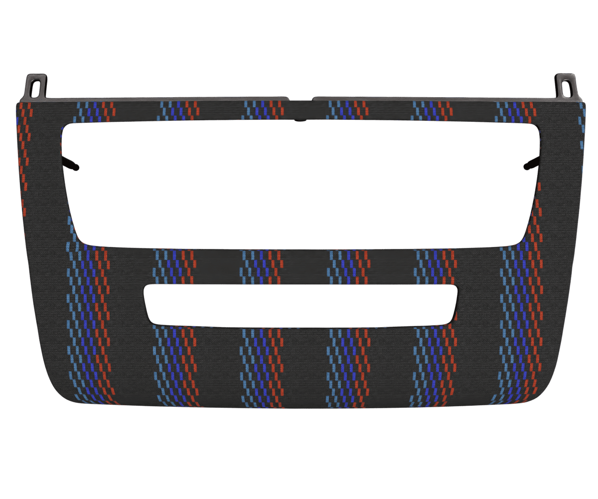 bmw e82 e88 OEM radio panel cover wrapped in 3 Mtech M Black fabric