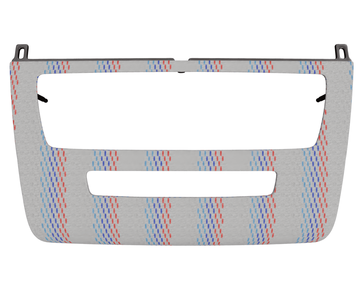 bmw e82 e88 OEM radio panel cover wrapped in 3 Mtech M Grey fabric