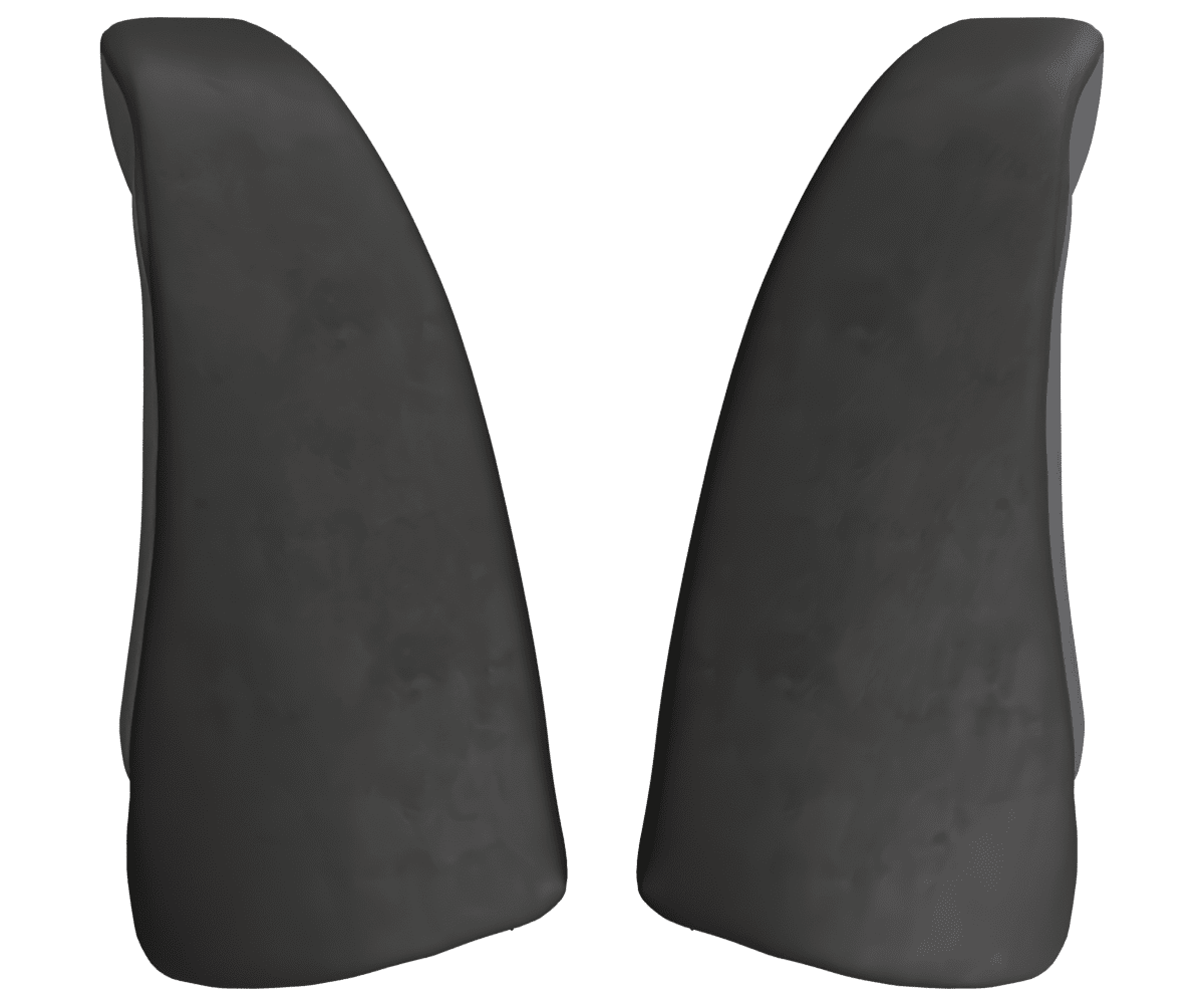 bmw e90 Custom upholstered black Alcantara bolster set