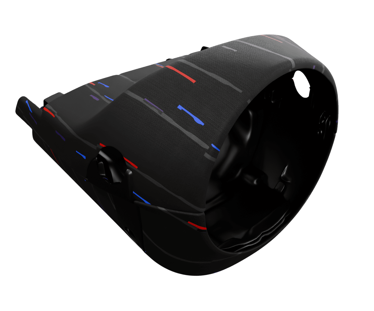 bmw e9x OEM steering column cover wrapped in 3 M Rain Black fabric