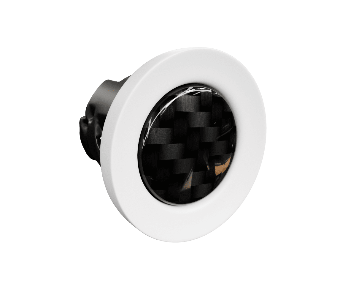 bmw e9x Carbon fiber push start button in a high gloss finish