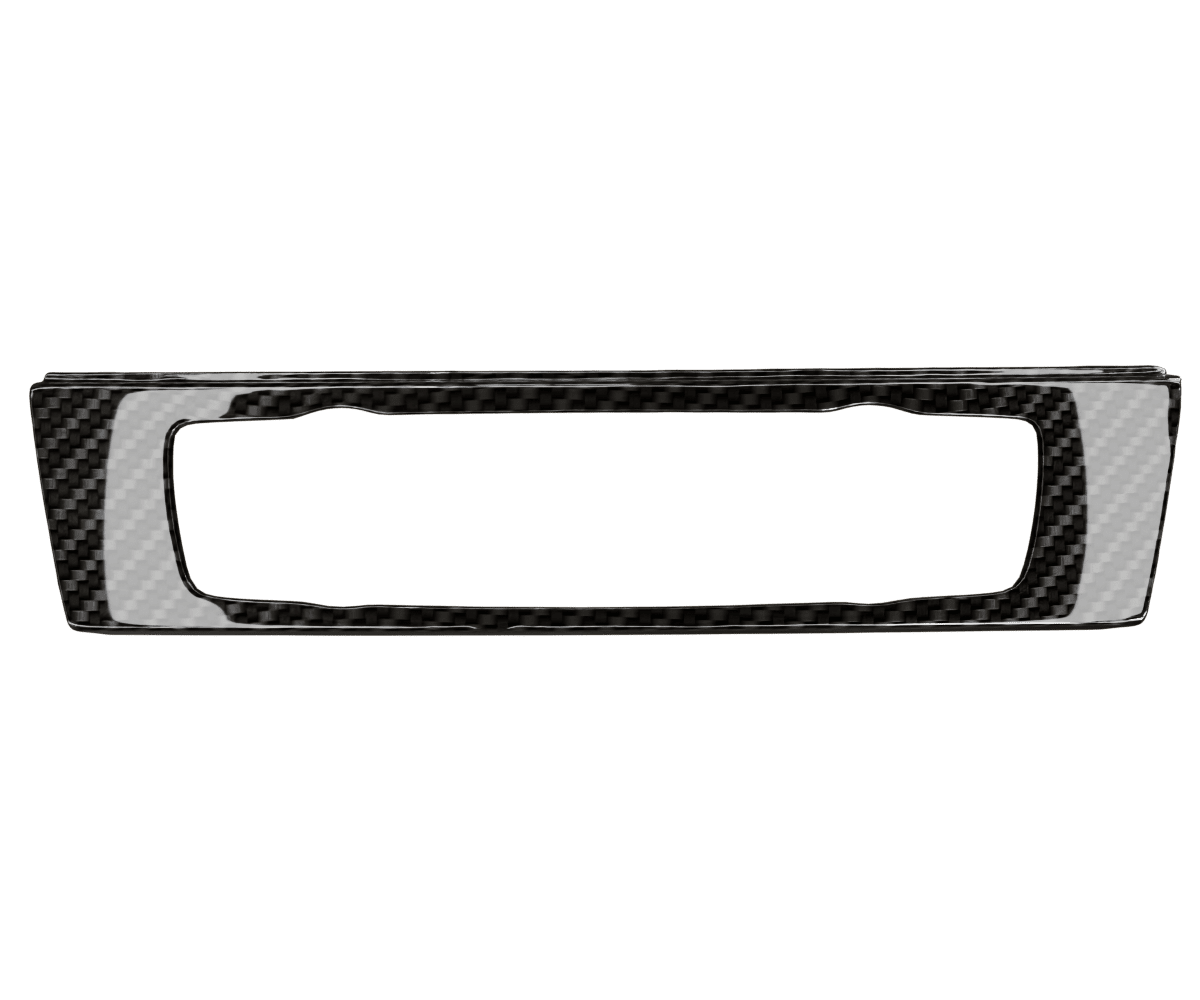 bmw e9x idrive Carbon fiber ac panel cover in a high gloss finish