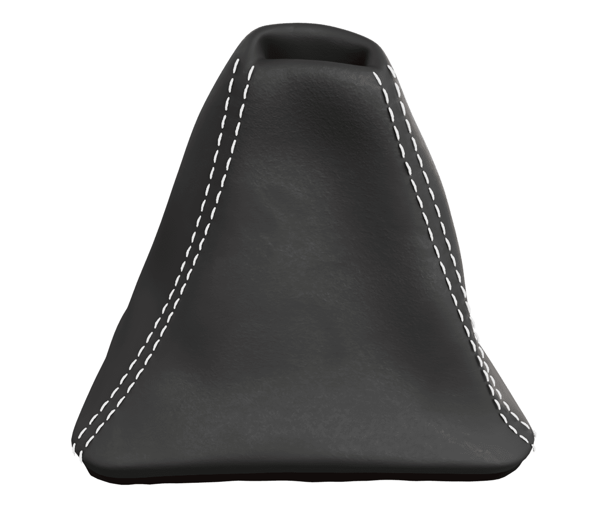 bmw e9x m3 Custom upholstered black Alcantara manual shift boot with parallel stitching