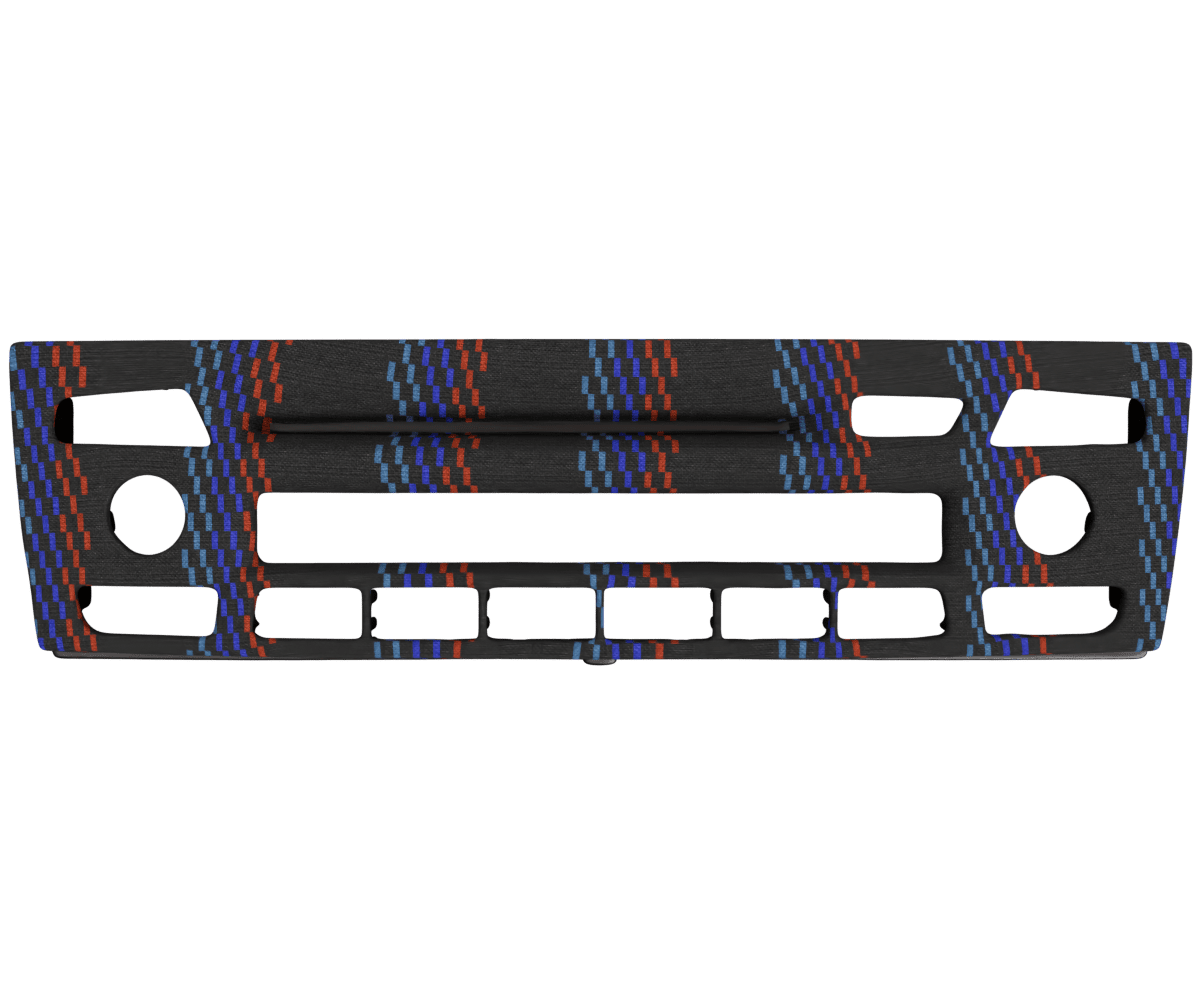 bmw e9x non idrive OEM radio panel cover wrapped in 3 Mtech M Black fabric