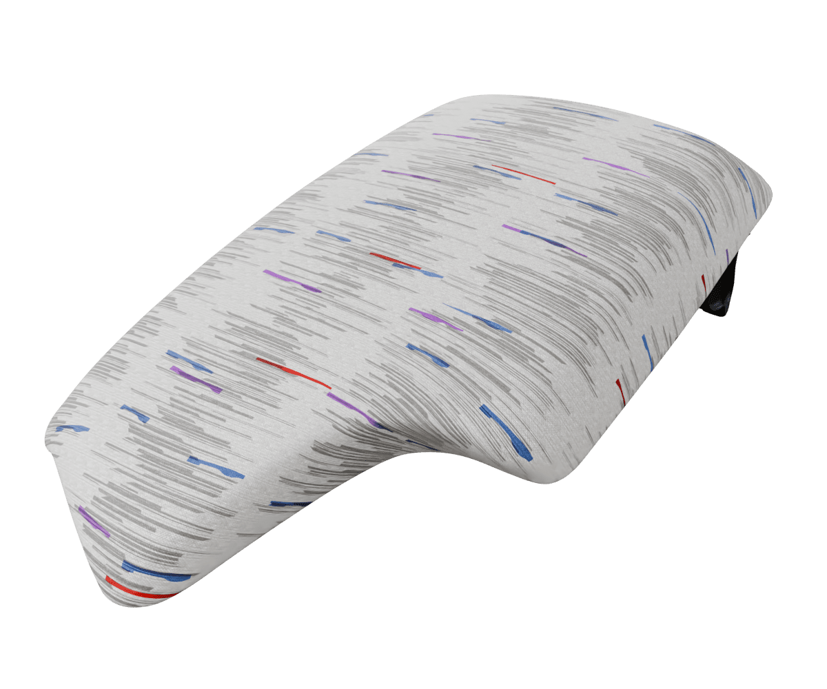 bmw f8x f3x OEM arm rest console cover wrapped in 3 M Hurricane Grey fabric