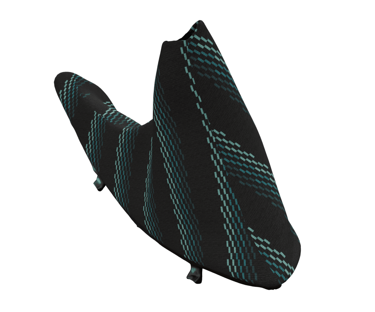 bmw f8x f3x OEM e brake boot wrapped in 3 Mtech Green fabric