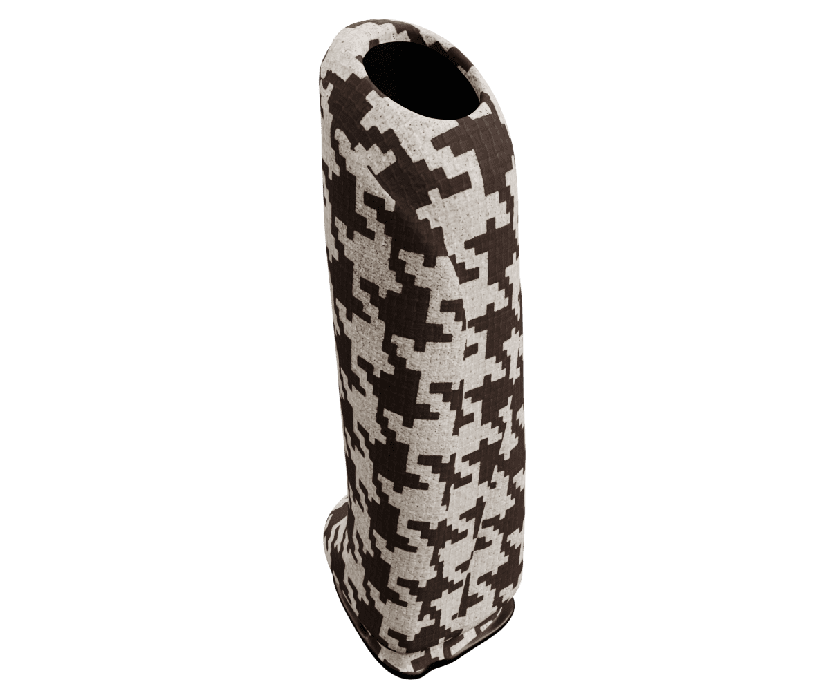 bmw f8x f3x e brake handle upholsered in custom woven houndstooth fabric