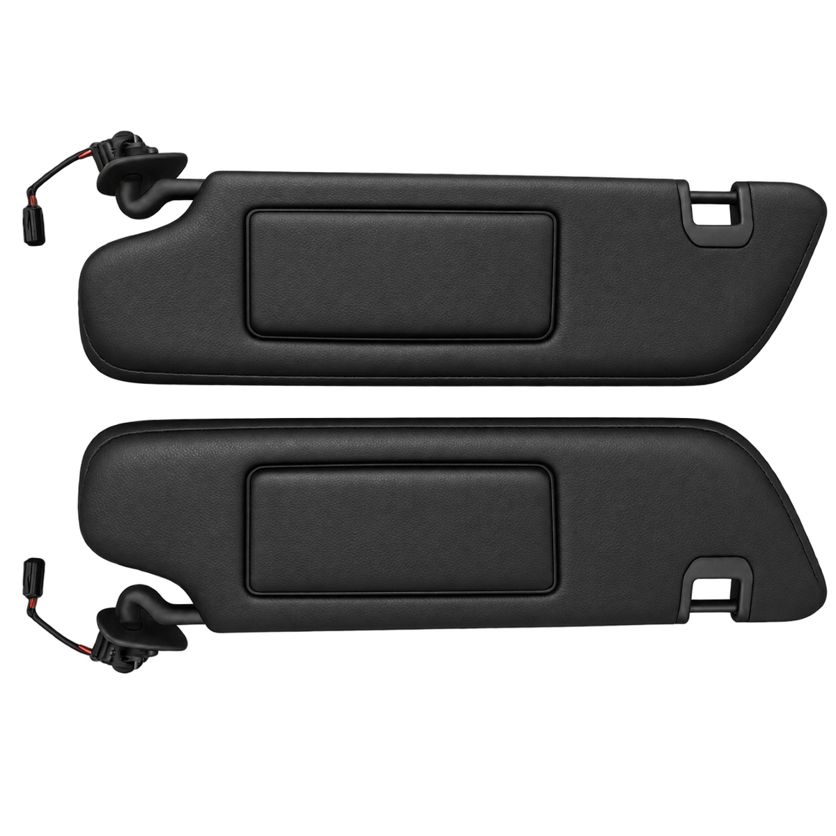 Chevrolet Corvette C7 Sun Visor (2014-2019) — black Nappa leather material preview