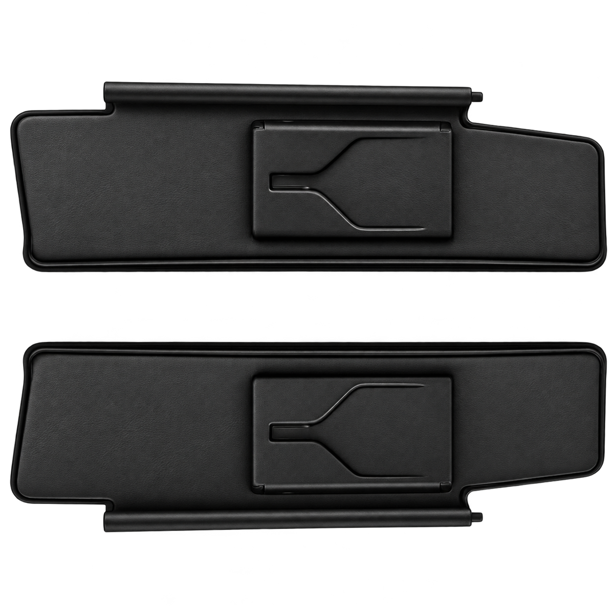 Mazda Miata NC Sun Visor (2006-2015) — black Nappa leather upholstery preview
