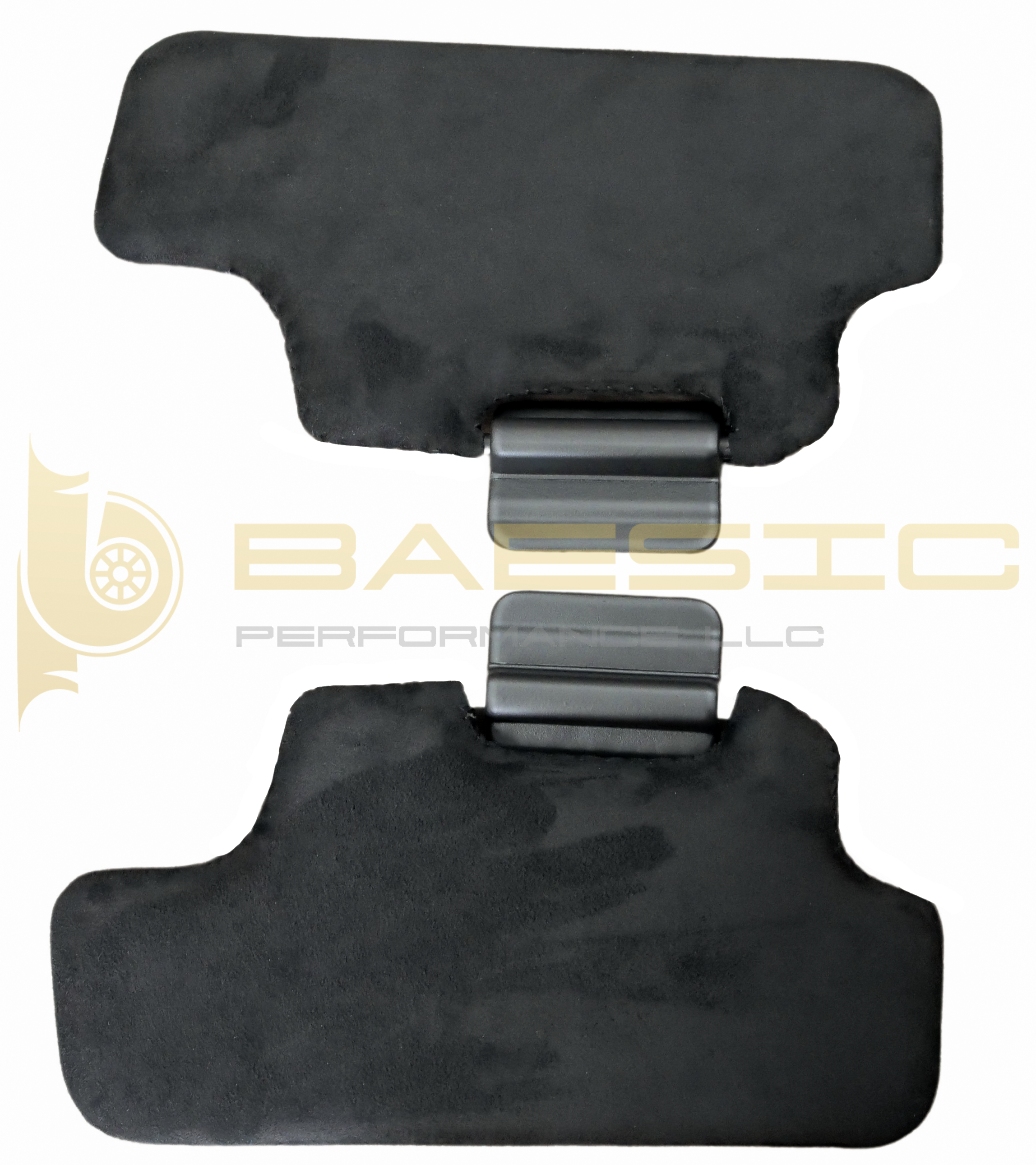 Infiniti M35 M45 Sun Visor Pair Wrapped In Black Alcantara Suede