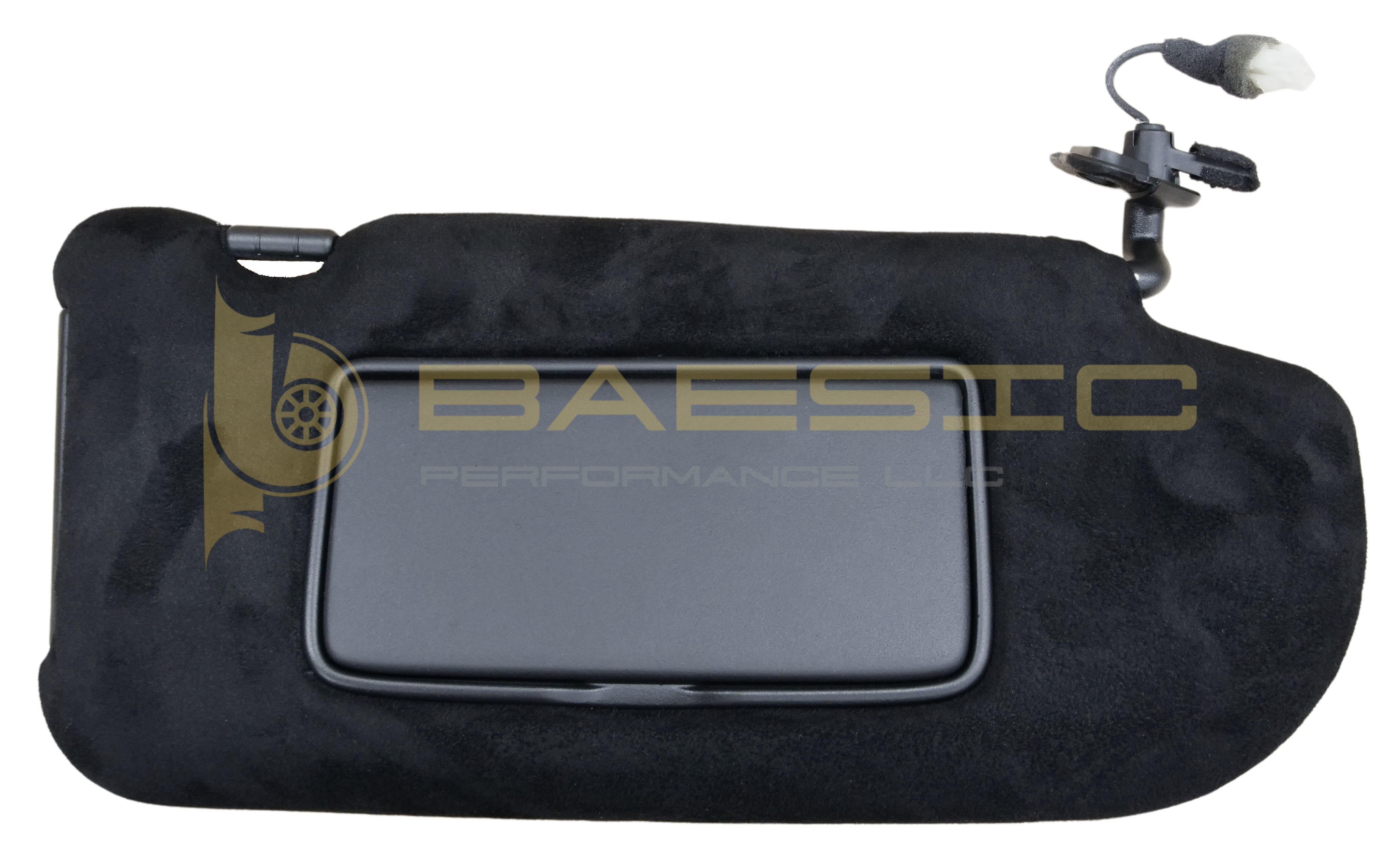 Infiniti M35 M45 Right Sun Visor Wrapped In Black Alcantara Suede