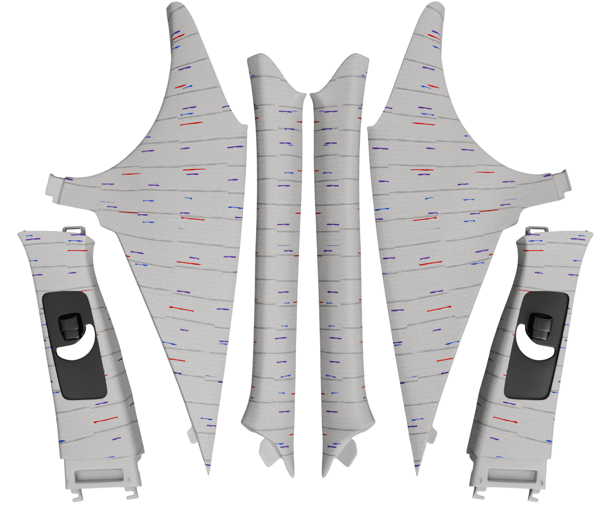 Custom 1998-2000 LEXUS GS S160 PILLARS