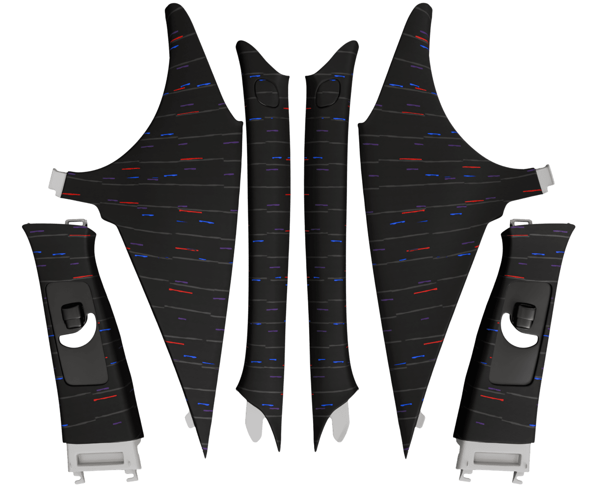 Custom 2001-2005 LEXUS GS S160 PILLARS