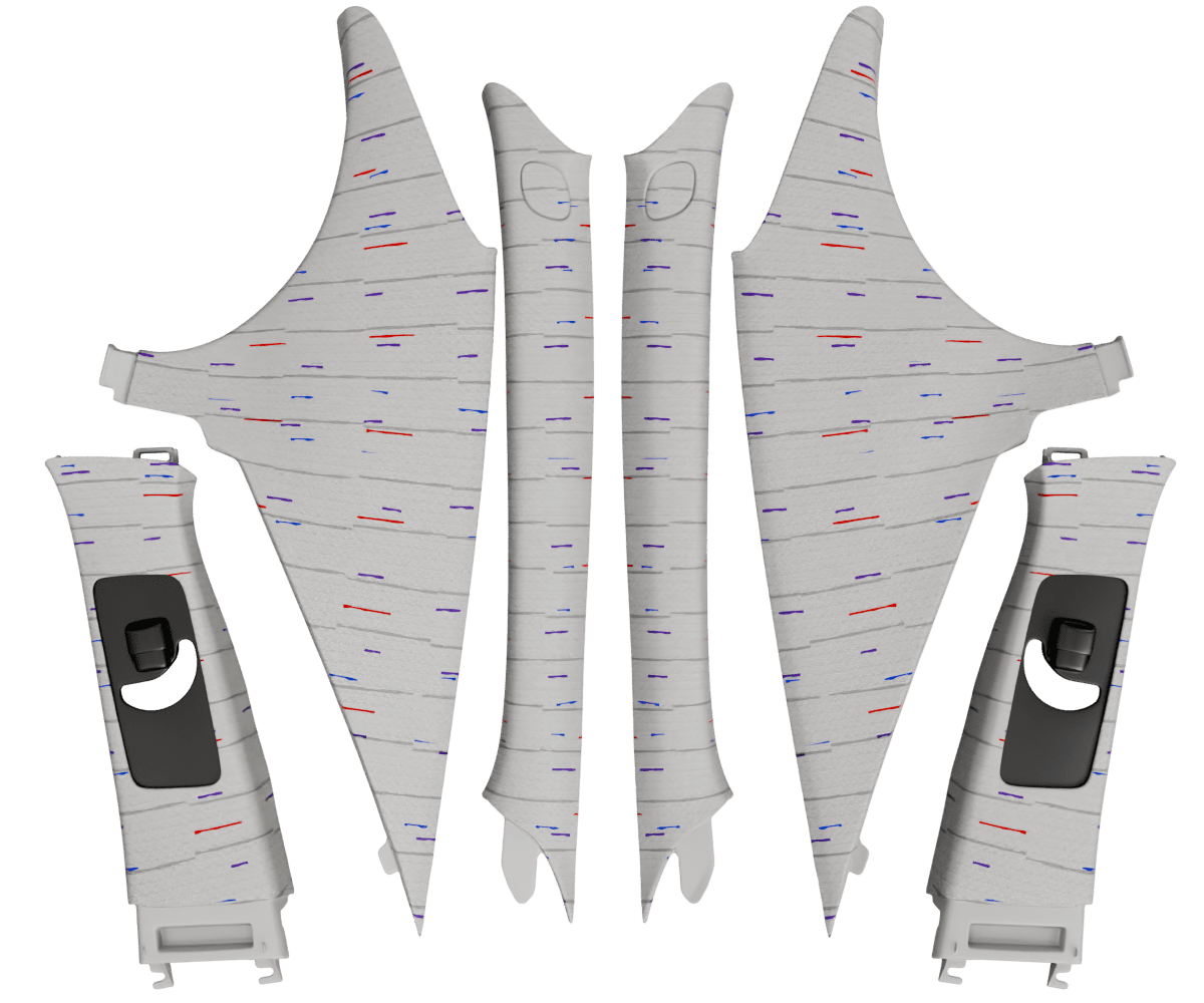 Custom 2001-2005 LEXUS GS S160 PILLARS
