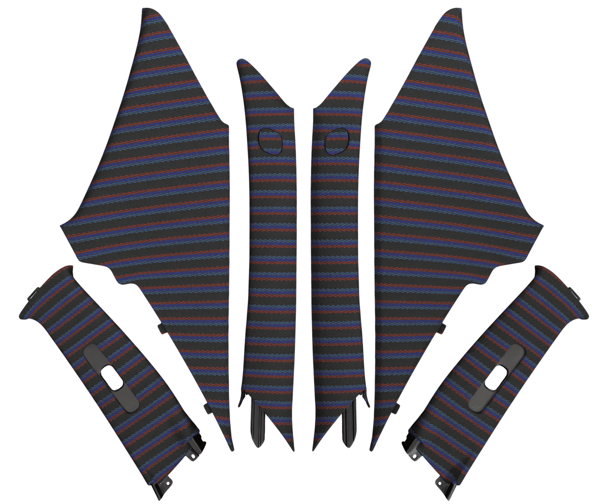 Custom 2001-2005 LEXUS IS XE10 PILLARS
