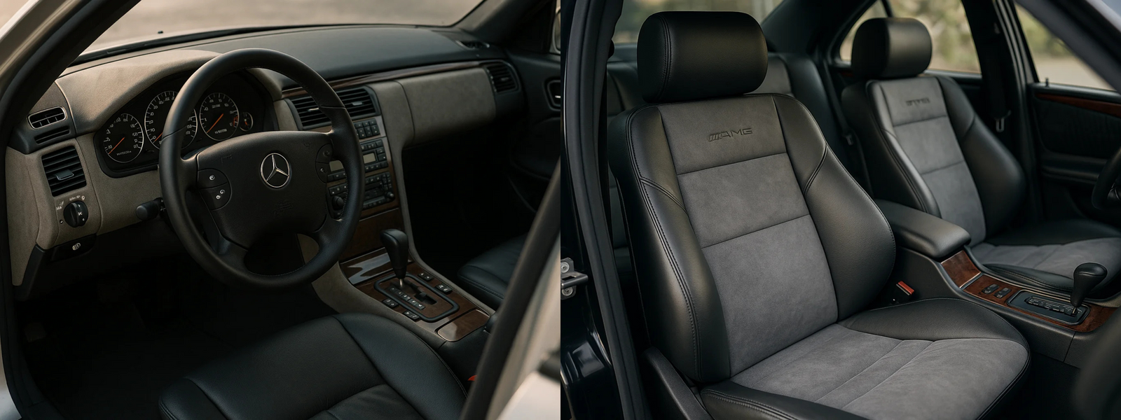 W210 Interior Rear 3-Mercedes-Benz E-Class Sedan W210 AMG (1996-2002)