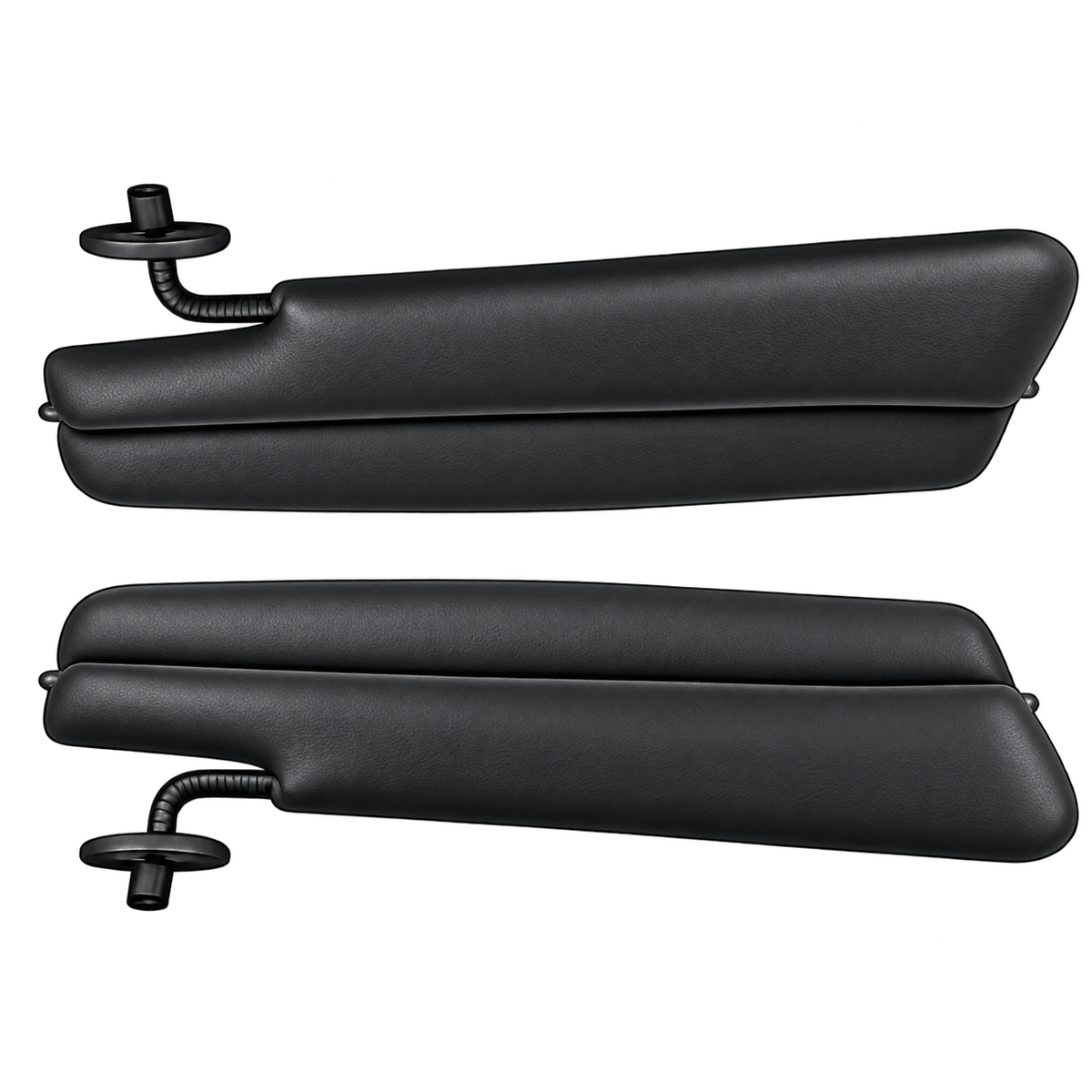 Mazda Miata NA Sun Visor (1990-1998) — black Nappa leather upholstery preview