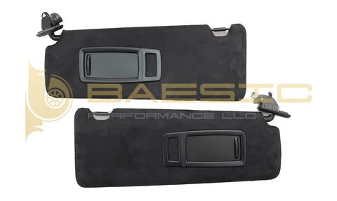 BMW F30 F32 F80 F82 Sun Visor Pair Alcantara Suede