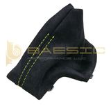 BMW E60 E6X Automatic Shift Boot Alcantara Suede with Yellow Stitching