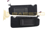 BMW E90 E92 E9X Black Alcantara Sun Visor Pair