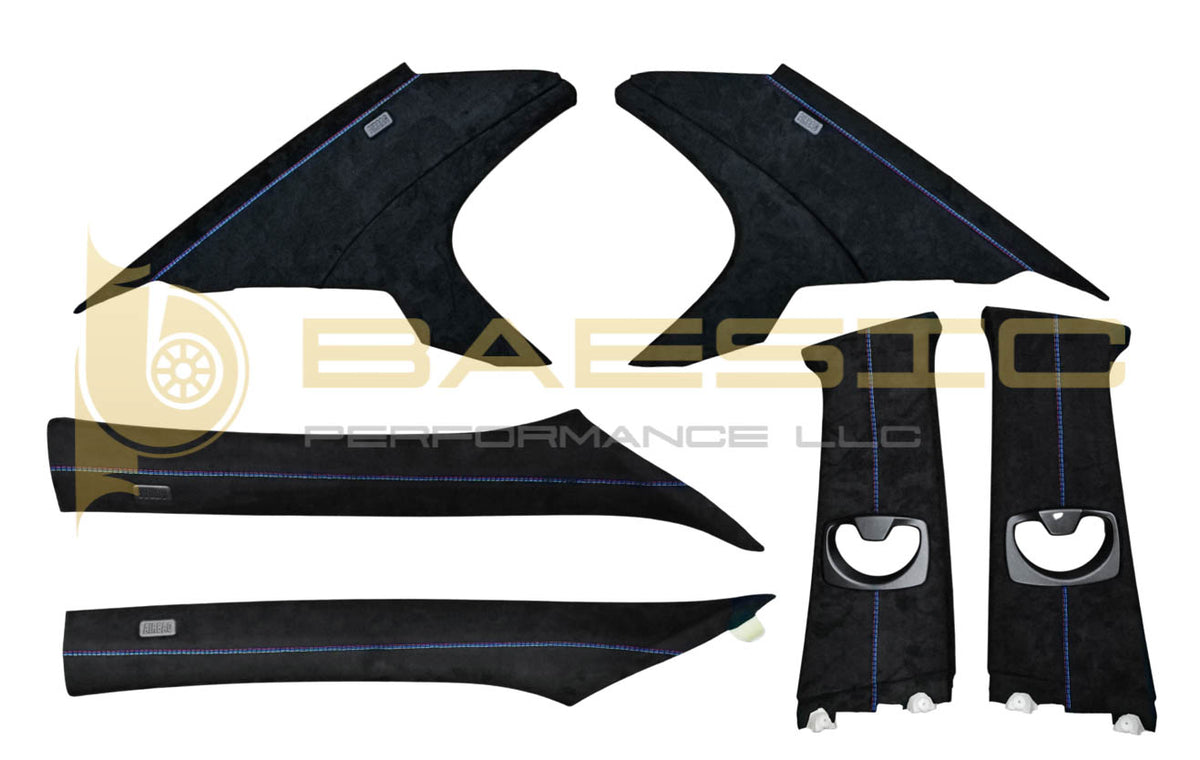 04-10 BMW E60 Pillars Alcantara Suede hover